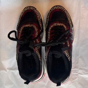 Jessica Simpson Red and Black Sneakers